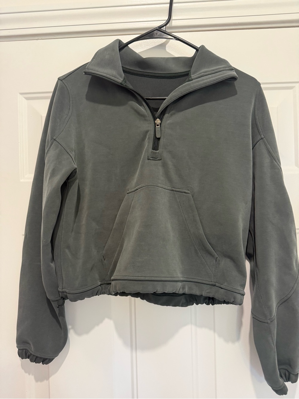 lululemon athletica Women's Half-Zip Pullover in Charcoal Gay/Green